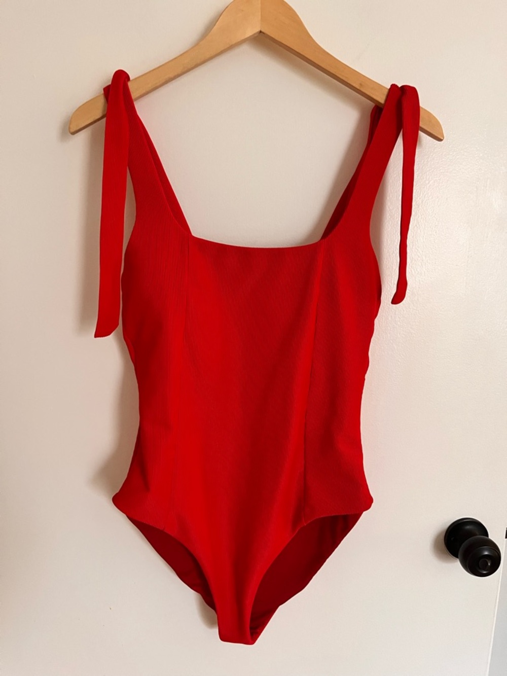 Beach Riot Sydney Red Tie-Strap One-Piece Swimsuit